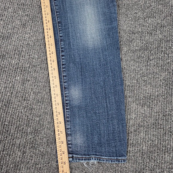 Lucky Brand 121 Slim Mens Blue Medium Wash Distressed Denim Jeans 32x30 26203 - Picture 5 of 9